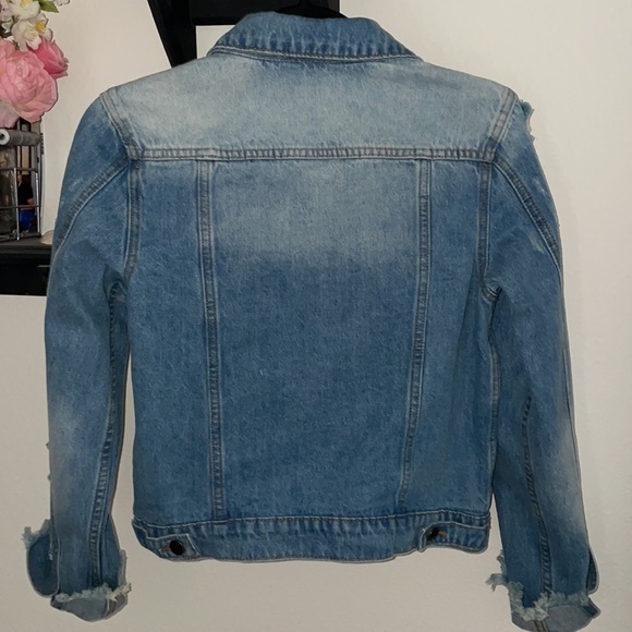 NWOT Nature Denim by Kancan Distressed Jean Jacket - Picture 2 of 4